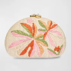 Sac à main brodé style bohème unique avec perles, design fantaisie, doublure pour mariage et soirée, vente en gros - Product Image 1