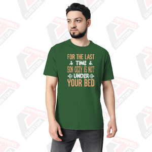 Camiseta ultra suave y cómoda para hombre, respetuosa con el medio ambiente, con apliques decorativos para el verano en tela vaquera batik o pana - Product Image 1