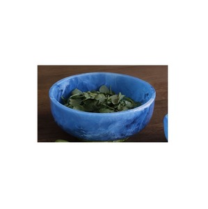 Cuenco de resina artístico con patrón de diseño de mármol adecuado para una elegante pieza de exhibición de decoración interior, utensilios de cocina funcionales - Product Image 1