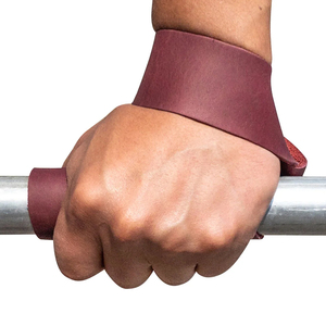 Sangles de levage en cuir de vachette de qualité supérieure, personnalisables, poids de poignet robustes, antidérapantes, respirantes, confortables, durables et légères - Product Image 5