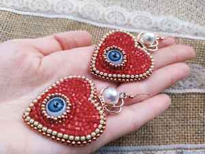 Pendientes de cuentas bohemias con flecos en cascada Andy de diseño turquesa, regalo de joyería único - Product Image 3