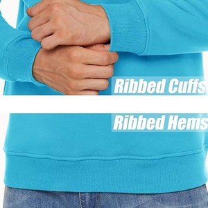 Sudaderas de Cuello Redondo para Hombre, Forradas Completamente con Sherpa, Sudaderas de Felpa Gruesa de Primera Calidad, Sudaderas Térmicas de Algodón Ecológico - Product Image 6