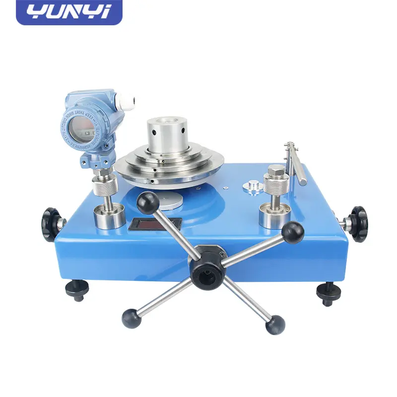 Yunyi manometro calibratore pompa di prova pistone pneumatico idraulico calibrare manometro peso morto tester