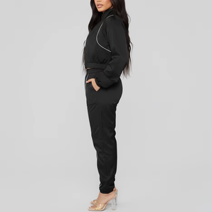 ชุดวอร์มผู้หญิงแบบสั้นเหนือเข่า ปักลายสีสันตัดกัน สำหรับฤดูหนาว ทรงปกติ ปรับแต่งได้ - Product Image 4