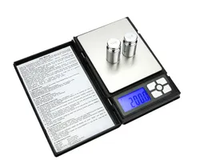 Balance numérique et ensemble de carnet avec écran LCD rétroéclairé, en plastique, alimenté par piles, capacité de pesée de 3 kg