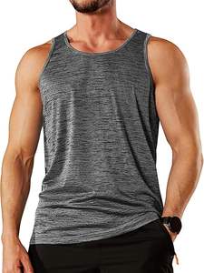 Camiseta sin mangas transpirable de secado rápido personalizada para hombre para ropa informal o deportiva - Product Image 4