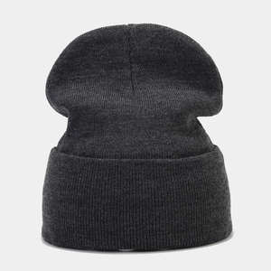 Hot Selling OEM <b>Hats</b> Unisex Winter Knitted Wool Beanies Custom Logo Jacquard Christmas Wholesale Vintage Style - Product Image 1