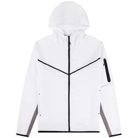 Conjunto Deportivo de Dos Piezas para Hombre, Estilo Urbano, para Gimnasio y Fitness, Sudadera con Capucha y Pantalones de Jogging, 100% Algodón Transpirable, Personalizable al por Mayor (OEM/ODM)