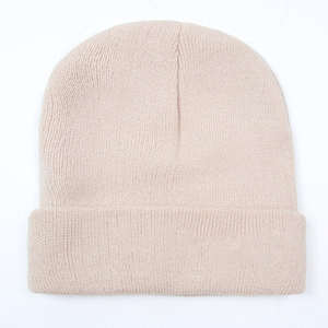 High Quality <b>Beanies</b> for Men and <b>Women</b> Winter Knitted Cap with 3D Embroidery Customizable Size OEM Service Price - Product Image 1