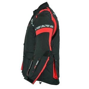 Chaqueta de Motocicleta para Hombre, Manga Larga, Negra y Roja, Reflectante, Transpirable, Impermeable, de Cuero, Equipo de Protección para Invierno - Product Image 2