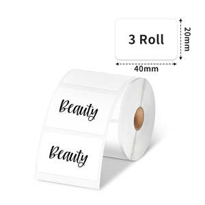 For Phomemo 40 × 20mm White <b>Thermal</b> <b>Label</b> for M110/M120/M150/M200/M220/M221-3 Rollers <b>Printer</b> Supplies - Product Image 3