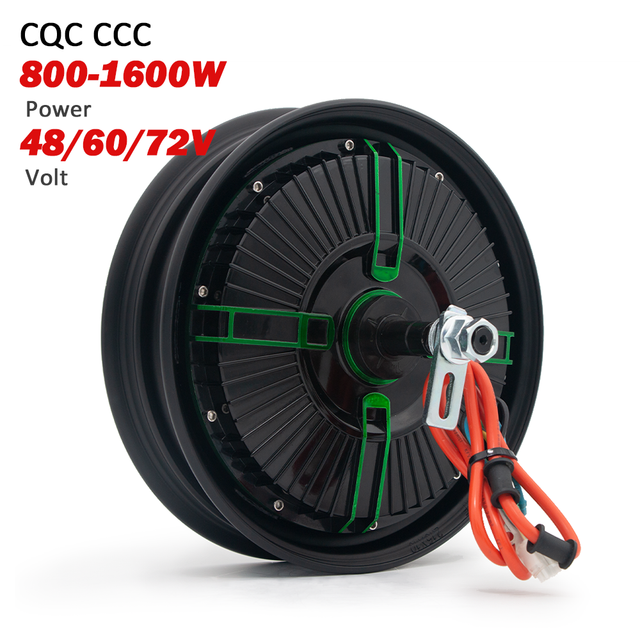 40KM/h 10 Inch 48V 60V 1000W 1500W Brushless Gearless Electric Scooter Hub Motor