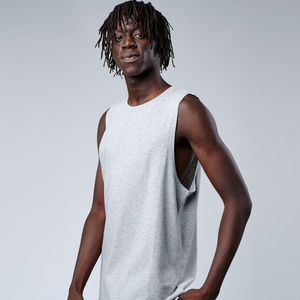 Venta al por mayor 100% algodón hombres gimnasio Fitness Tank Tops impreso transpirable deportes entrenamiento desgaste - Product Image 6