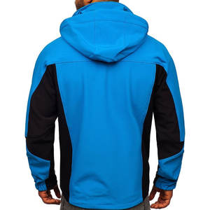 High Quality Custom Woolen <b>Waterproof</b> Softshell <b>Jacket</b> for Men Wholesale OEM Service <b>Thin</b> Stand Collar Casual Winter Wear - Product Image 2