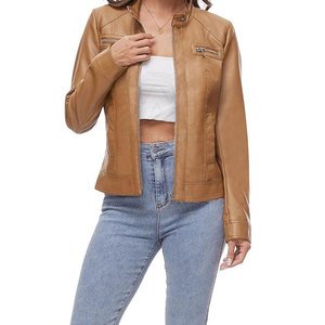 Chaqueta de Cuero para Mujer, Transpirable, Nuevo Diseño Personalizado con Logotipo - Product Image 5