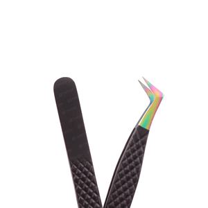 Pinzas de extensión de pestañas de suministro personalizado de calidad superior Herramientas de injerto de acero inoxidable Etiqueta privada Fibra de volumen de cejas - Product Image 1