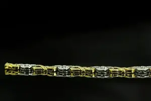 6-Inch 8.48 Ct <b>Simulated</b> Moissanite Sterling Silver Tennis Bracelet for Women Rose Gold Plated for Wedding or Gift - Product Image 2