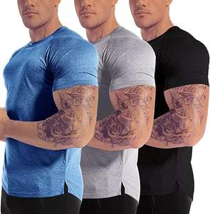 Venta al por mayor 100% algodón camisetas de los hombres de secado rápido personalizado impreso Casual patrón de letras suelta ajuste serigrafía hecho Pakistán - Product Image 1