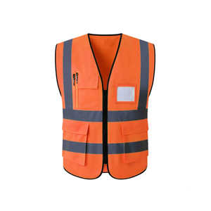 Chaleco DE SEGURIDAD reflectante de neón con malla ligera para trabajadores al aire libre y visibilidad nocturna - Product Image 4