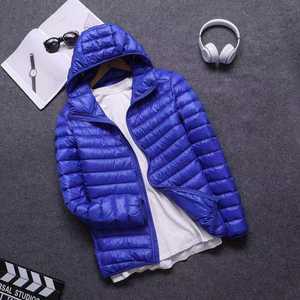 Hot Selling Custom Logo Men's Winter Casual Solid Color <b>Puffer</b> <b>Jackets</b> <b>Light</b> Weight Warm <b>Puffer</b> <b>Jackets</b> for Men - Product Image 2