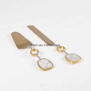 ชุดเครื่องเงินทำจากสแตนเลส2ชิ้นอุปกรณ์สำหรับเค้กแต่งงานเซิฟเวอร์และมีดออกแบบล่าสุดทำด้วยมืออุปกรณ์ตกแต่งเค้กสำหรับบ้าน - Product Image 5