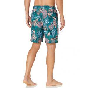 Pantalones cortos de baño transpirables de secado rápido para hombre, ropa de playa de color sólido de verano para hombre con logotipo personalizado al por mayor - Product Image 4