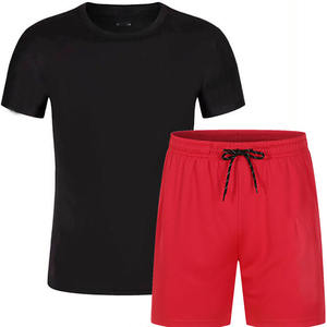 Ensemble short d'été de survêtement pour homme Ensemble de survêtement court bleu personnalisé Costume de survêtement à la mode pour homme - Product Image 5