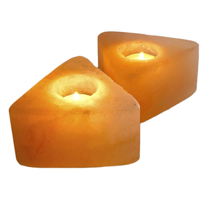 OEM <b>Tea</b> holder <b>Lanterns</b> Wholesale 100% Natural Handcrafted Himalayan Crystal Pink Salt <b>Tea</b> <b>Light</b> Candle Holders Various Shapes - Product Image 2