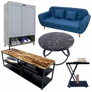 Modern 5-Piece PK005 Wood Living Room Furniture Combo for Home Use - Product Image 1