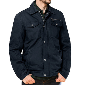 Modern And Trendy Product Customized Cotton Breathable Long Sleeves <b>Canvas</b> Men's <b>Jackets</b> Man <b>Jackets</b> <b>Jacket</b> for man - Product Image 3