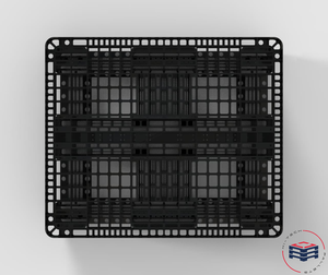 พาเลทพลาสติกอุตสาหกรรม HT-100 คุณภาพสูง รับน้ำหนักได้ 13227 ปอนด์ ขนาด 130x110x15 ซม. ดีไซน์คุ้มค่า ใช้งานง่าย - Product Image 1