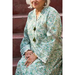 Camisa de Lino Estampada de 1 Pieza SL-52056 con Decoración de Borlas - Product Image 4