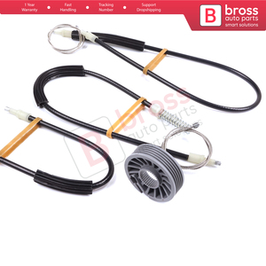 Juego de reparación de regulador de ventana BWR5553, puerta derecha para Colt CZC Cabriolet RG 2006-2009 98031402, piezas de automóvil Bross hechas en Turquía - Product Image 5