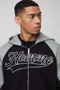 Sweat-shirts à capuche pour hommes en coton mélangé, imprimés, surdimensionnés, à fermeture éclair, de haute qualité, en gros personnalisé - Product Image 2