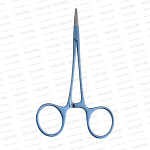Porte-aiguille en titane Webster 4,5 pouces (11,5 cm) à mâchoires diamantées pour chirurgie esthétique délicate du visage, instrument chirurgical par Vaslcare - Product Image 2