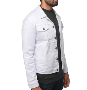 Veste en jean décontractée d'hiver de haute qualité pour hommes, personnalisable, 100% coton, séchage rapide et respirante, écologique, vente en gros d'usine - Product Image 2