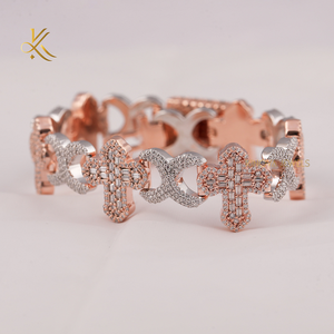 Chain and Link <b>Bracelets</b> 14KT Solid Gold Simple Elegant Trendy Jewelry for <b>Men</b> and Women Gift - Product Image 4