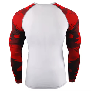 Camiseta de Manga Larga Transpirable de Secado Rápido Ecológica para MMA, Venta al por Mayor, Logotipo Personalizado, Impresión 3D, Jiu Jitsu BJJ, para Hombre, Poliéster/Nailon - Product Image 3