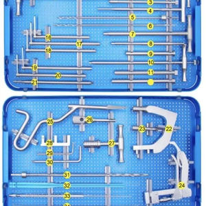 Ensemble d'instruments pour clous intramédullaires fémoraux, manuel expert, haute qualité, instruments chirurgicaux orthopédiques, approuvé CE, classe CHIRURGICALE - Product Image 1