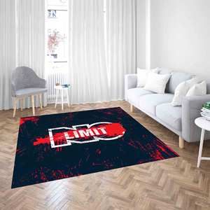 Tapis noir, tapis imprimé, tapis de chambre, cadeau pour elle, tapis doux non tissé - Product Image 3