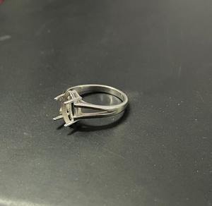Haute qualité 925 argent Sterling Marquise Semi montage anneau 8x4 10x5 12x6 14x7mm Prong réglage blanc anneau Base bijoux réglage - Product Image 5