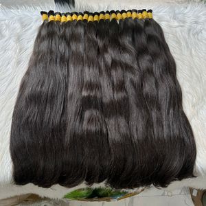 ผมต่อผมมนุษย์แบบบราซิลเลียนผมตรงสีดำไม่พันกันผมธรรมชาติแบบเม็ดเดียวสำหรับผมมนุษย์ - Product Image 1
