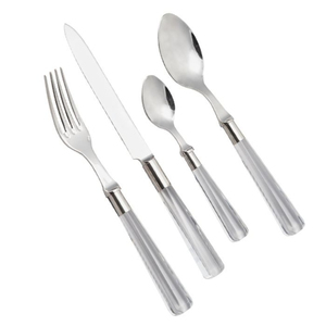 Vintage Design Wholesale High Quality Cutlery Stainless Steel Silverware Metal Flatware Set <b>for</b> Western Market - Product Image 3