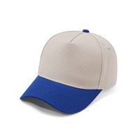 Alta calidad 100% algodón 5 paneles 2 tonos corona alta estructurada bordado curvo ala hebilla de Metal gorra de béisbol para hombres y mujeres