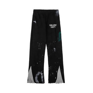 Pantalones Deportivos Unisex con Logotipo Personalizado, Cintura Alta, Corte Acampanado, Cintura Elástica, Estilo Casual Urbano, de Algodón, Fibra de Bambú y Felpa - Product Image 6