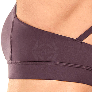 Soutien-gorge de sport d'entraînement pour femme-Haute qualité écologique séchage rapide et respirant Logo avant personnalisable Spandex/Nylon soutien élevé - Product Image 5
