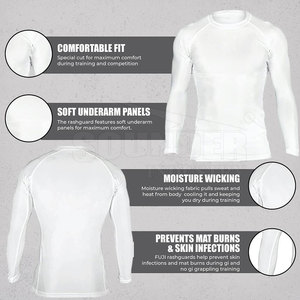 Meilleures ventes : Rashguard respirant, écologique et à séchage rapide en Spandex/Polyester pour hommes, avec design personnalisable pour les athlètes de MMA - Product Image 5