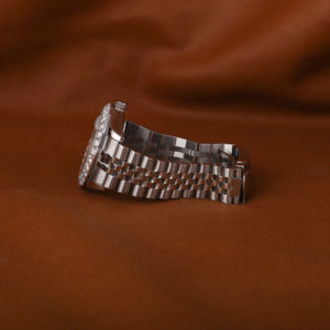 Reloj de Pulsera de Alta Calidad con Bisel Personalizado, con Esfera Azul Claro, Estilo Hip Hop, con Diamantes Moissanite - Product Image 2