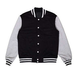 Veste universitaire unisexe en gros OEM broderie personnalisée laine corps polyester manches élégant rétro mode équipe porter des vêtements à la mode - Product Image 6