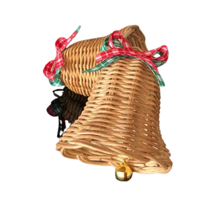 Hot Deal 2024: Cloche en rotin de Noël fabriquée à la main, parfaite pour les décorations de vacances rustiques, la maison et les événements - Product Image 3